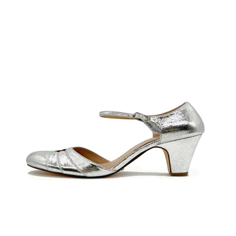 Goldie Metallic Ballroom Heels