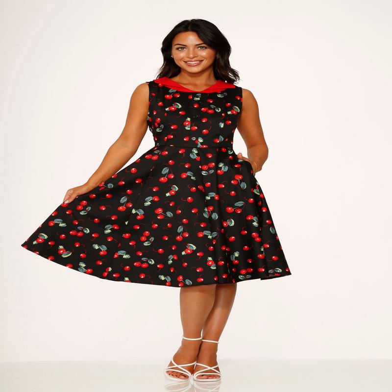 Black Cherry Swing Dress