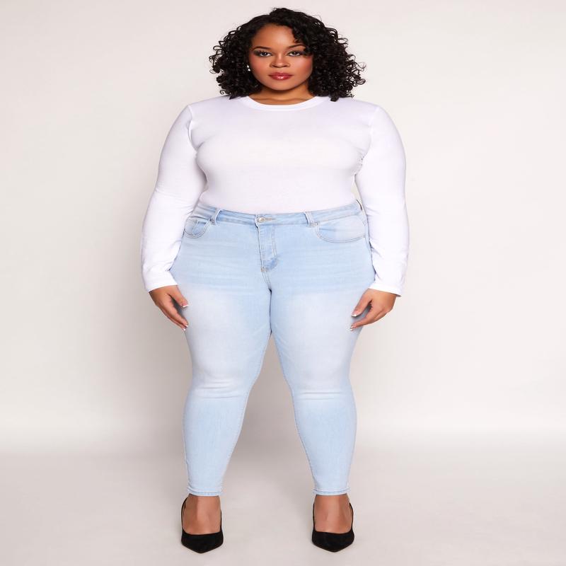 Plus Size WAX High Waisted Skinny Jeans