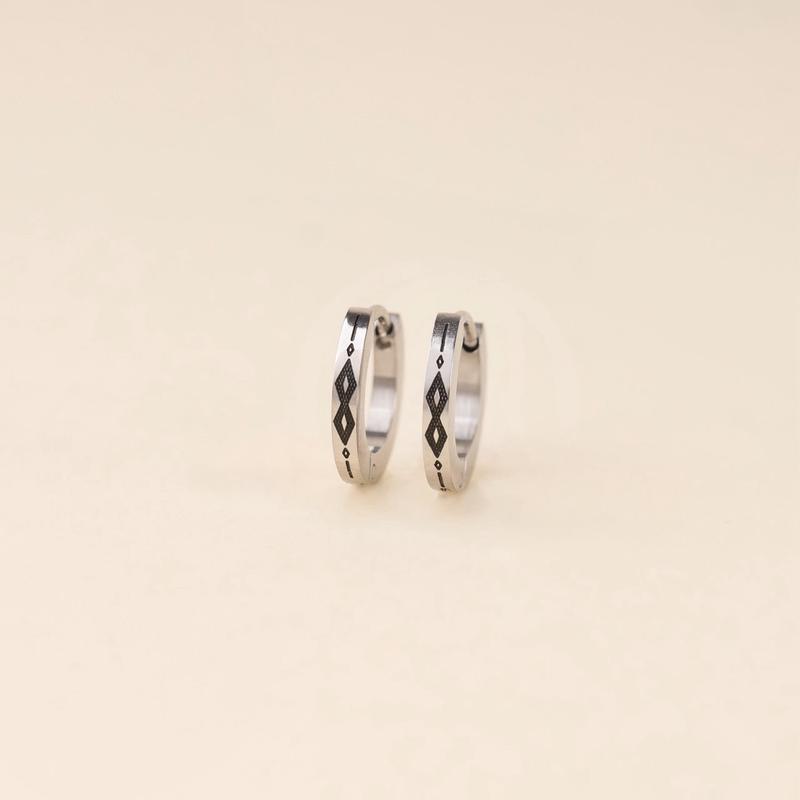 Southwest Huggie Hoop Earrings