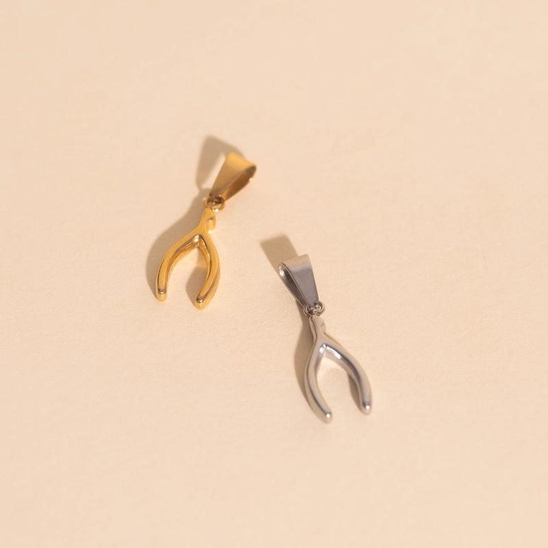 Wishbone Necklace Charm