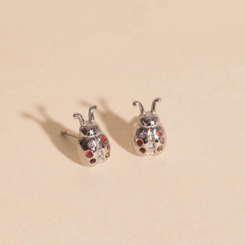 Ladybug Stud Earrings