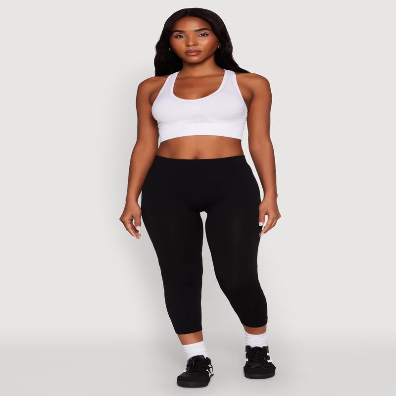Seamless High Waisted Capri Leggings