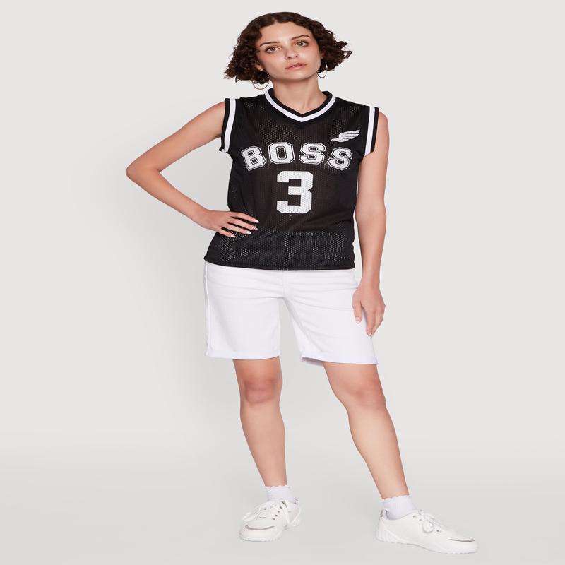 Sleeveless V-Neck Boss 3 Graphic Jersey