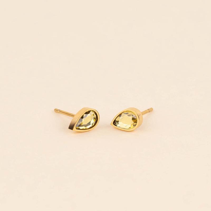 November Birthstone Stud Earrings