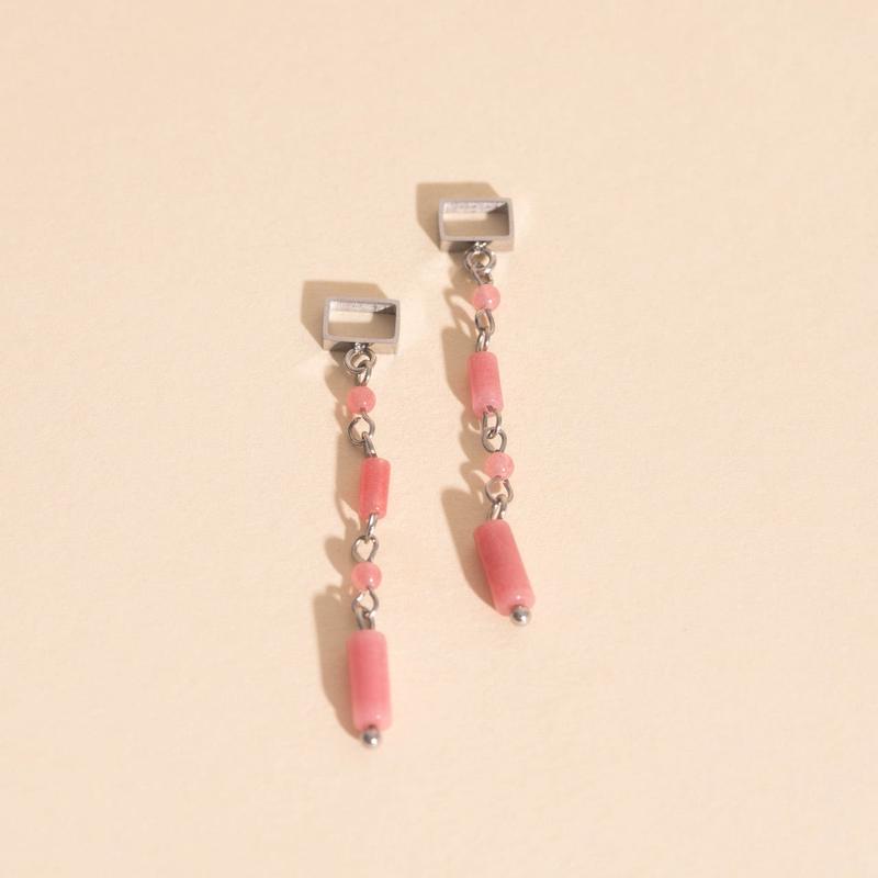 Pink Minnow Super Chunky Huggie Hoop Charms