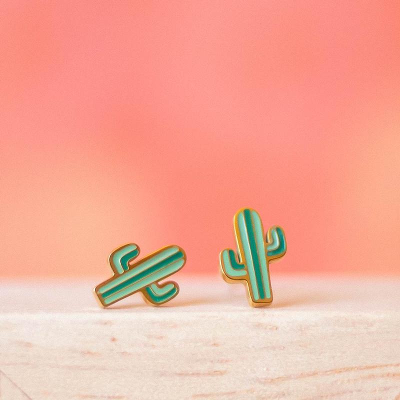 Cactus Stud Earrings