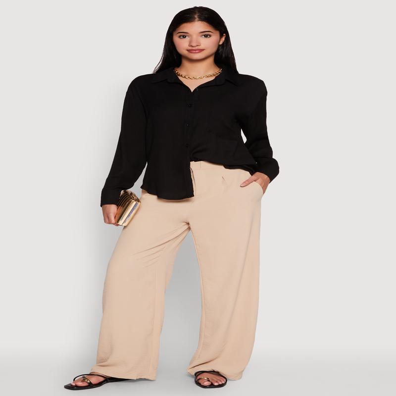 Iris Gauze Knit Button Front Shirt