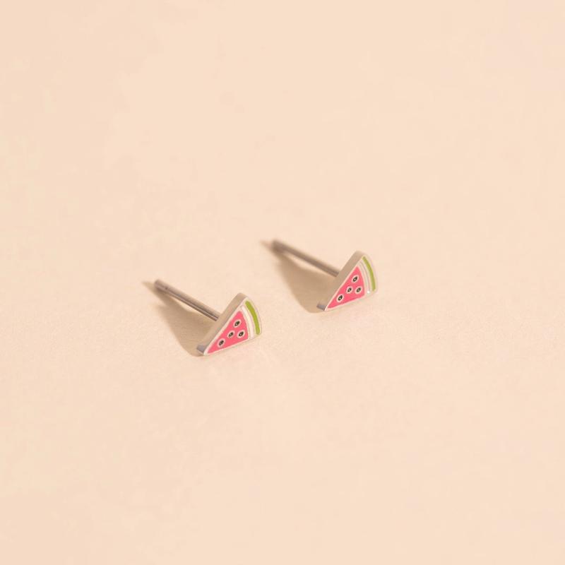 Mini Watermelon Stud Earrings