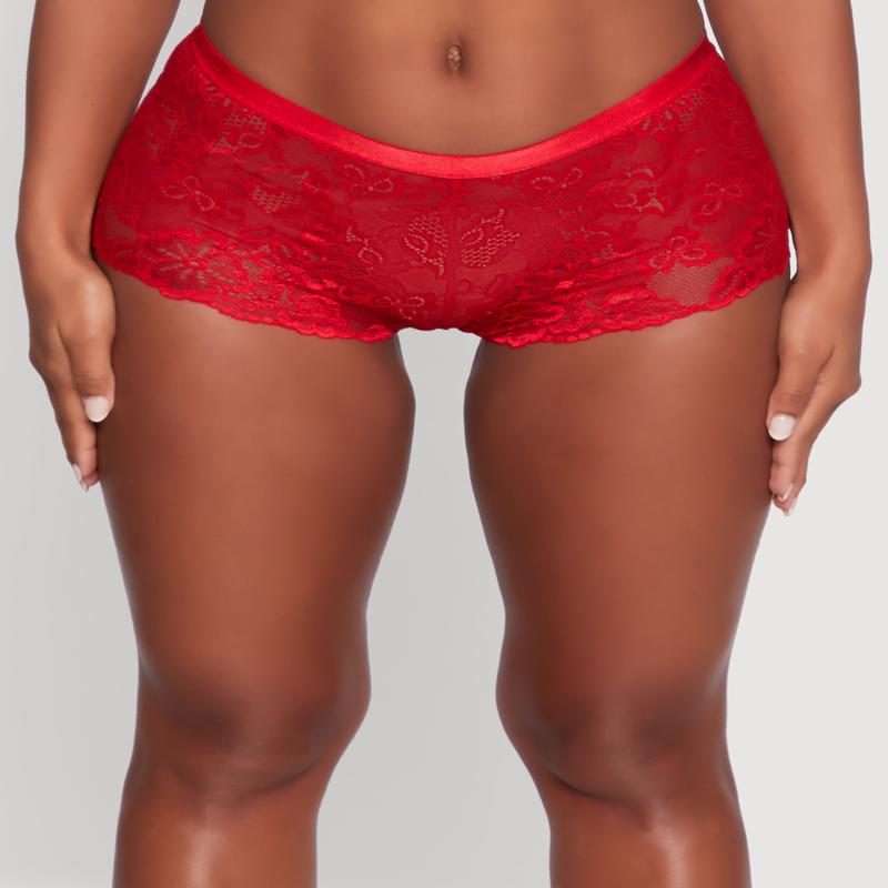 Floral Lace Boyshort Underwear