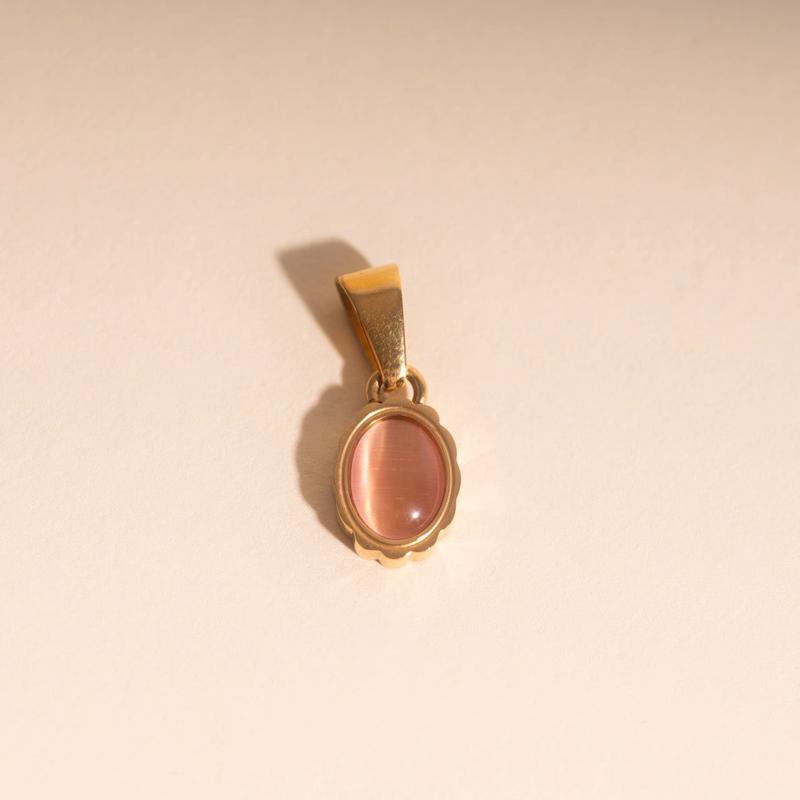 Haze Oval Necklace Charm