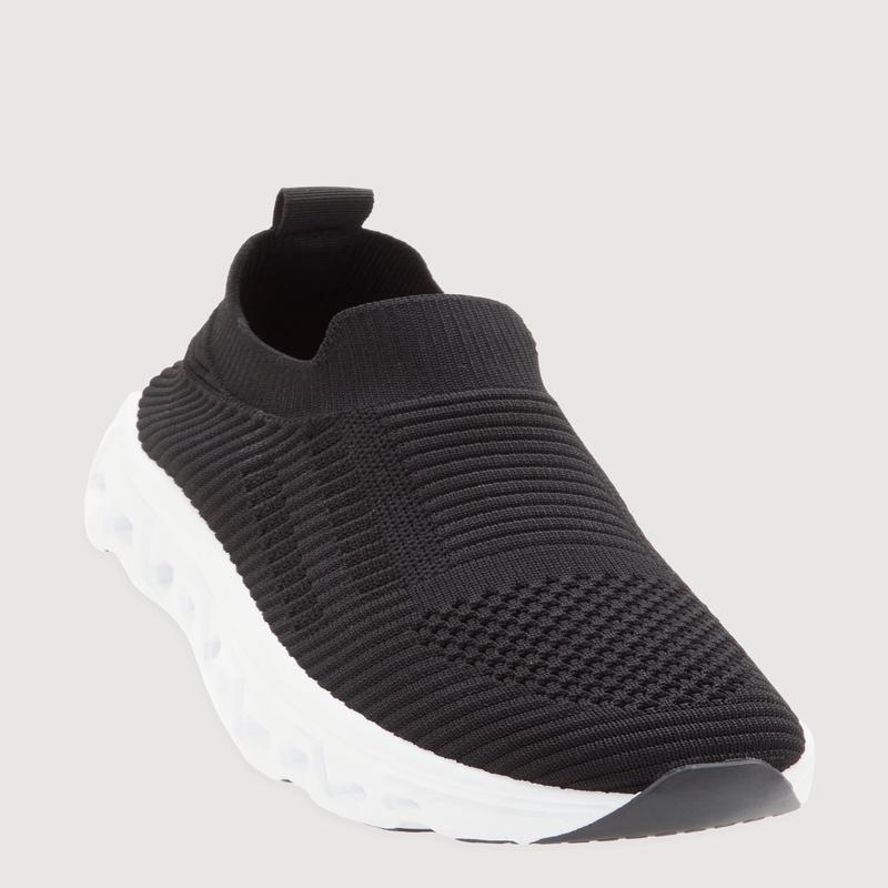 Cut Out Sole Slip On Platform Sneakers