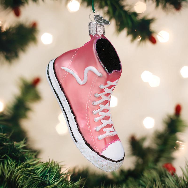 Pink High-top Sneaker Ornament