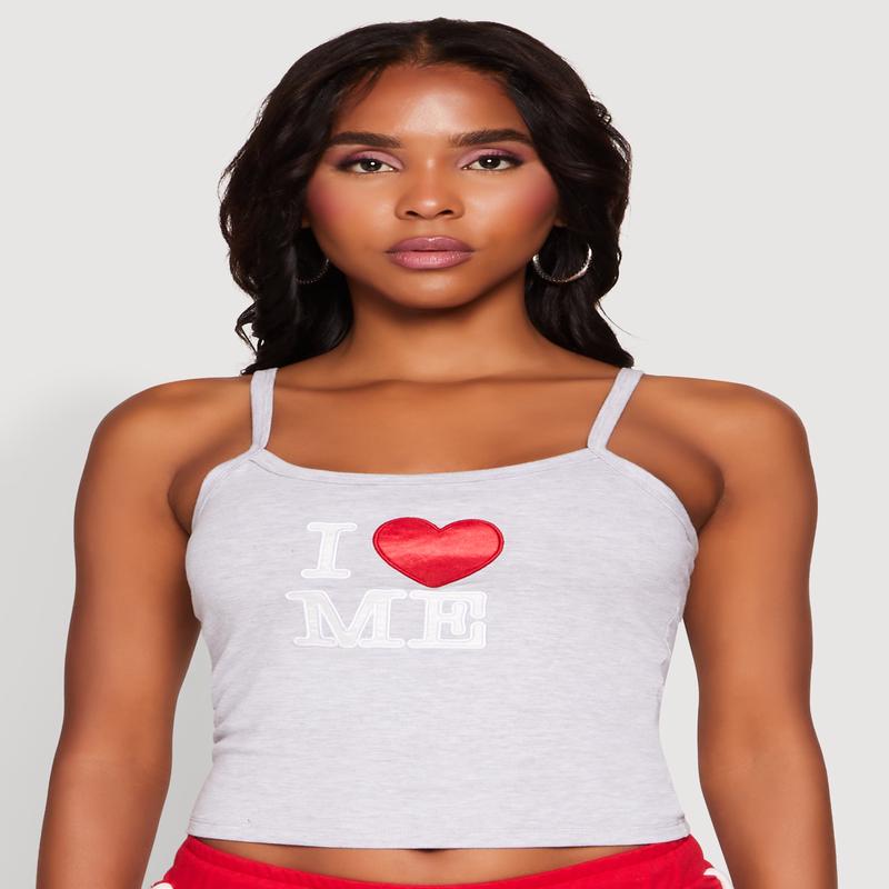 Almost Famous Graphic Print Cropped Cami