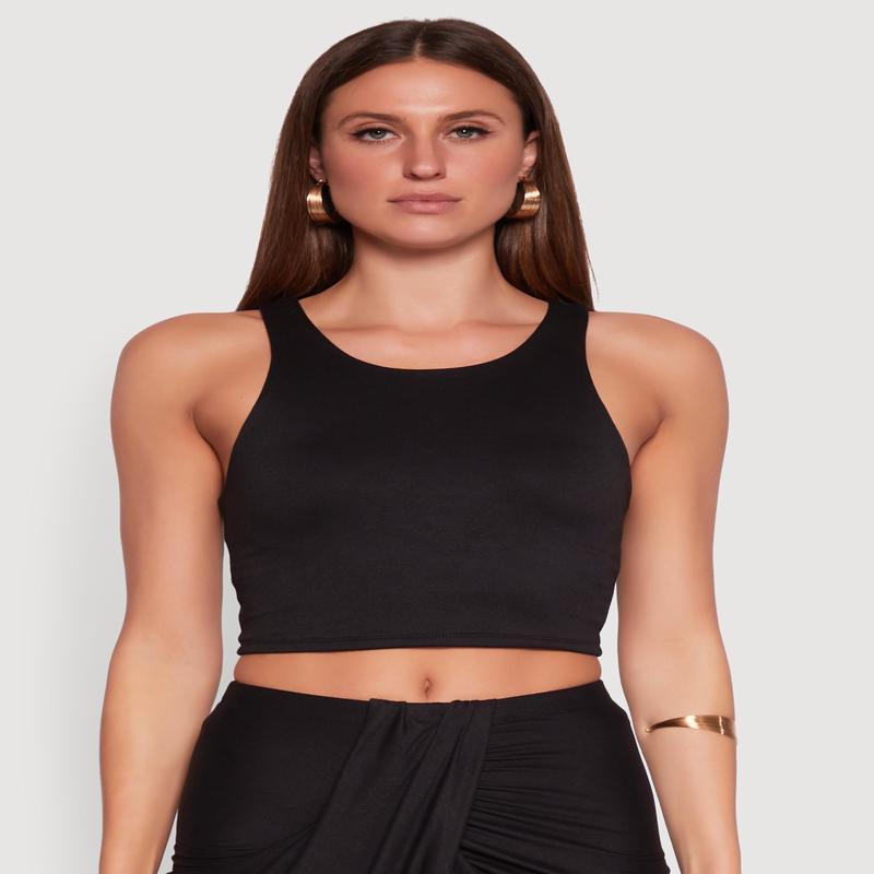 Soft Knit Cropped Tank Top