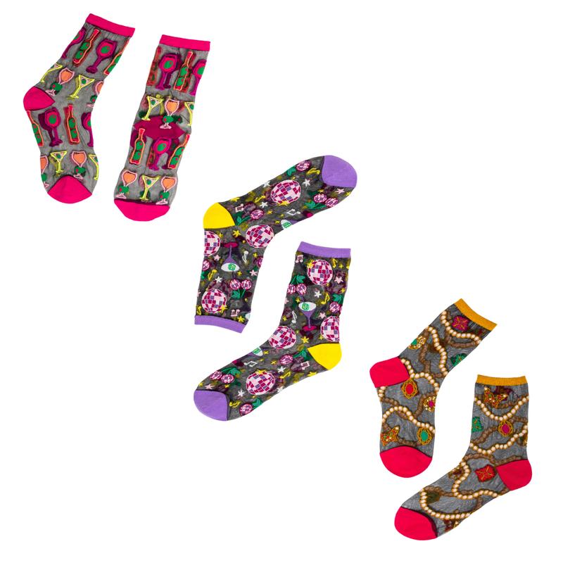 Black Sheer Socks Bundle 1  Happy Hour