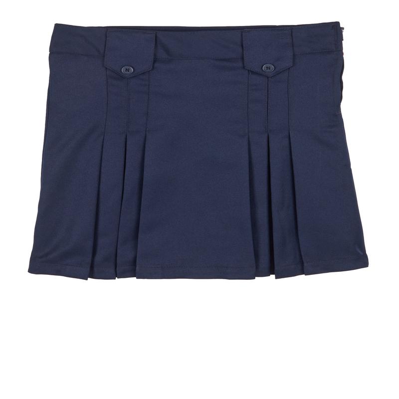 French Toast Girls 7-14 Front Pleated Tab Skirt
