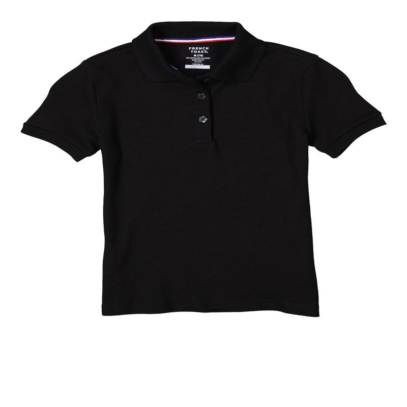 French Toast Girls 7-16 Picot Collar Polo Shirt