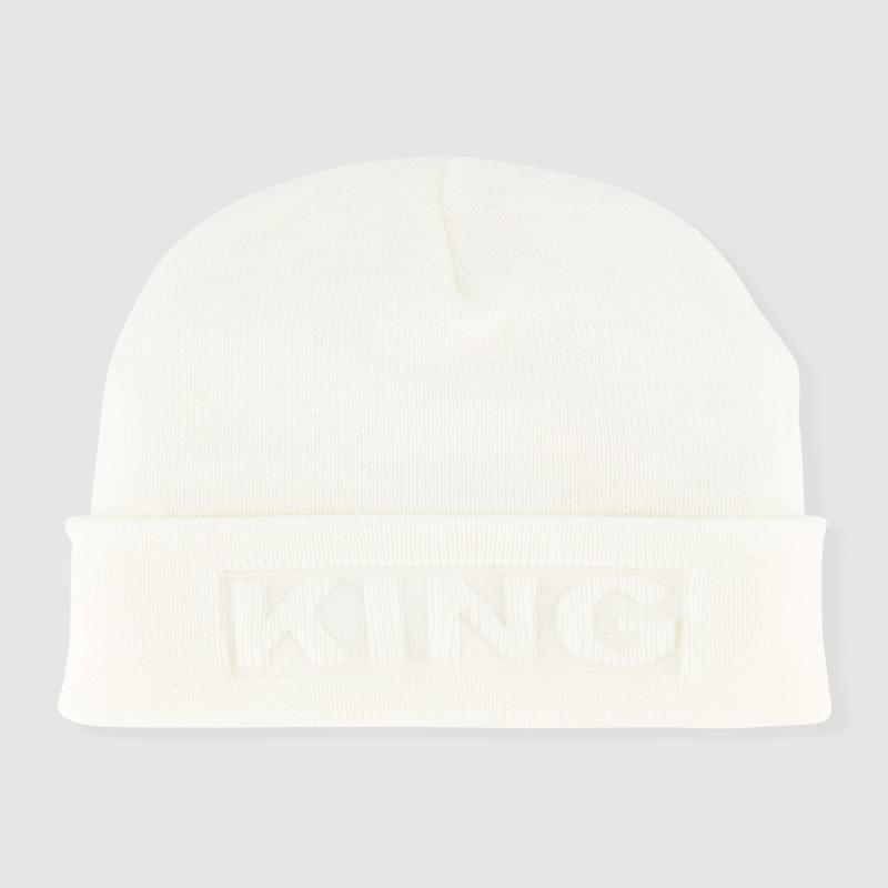 King Embossed Cuff Beanie