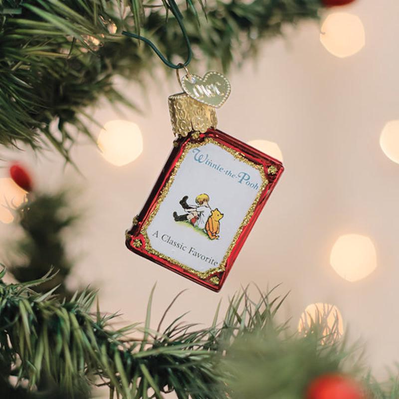 Mini Winnie-The-Pooh Book Ornament