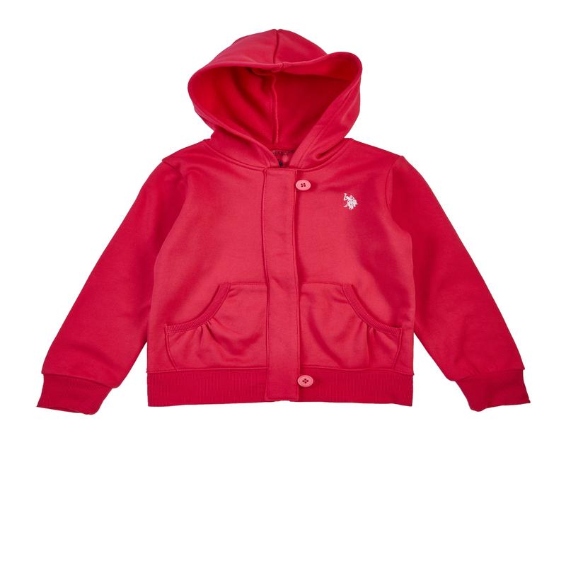 US Polo Girls 7-16 Hooded Zip Sweatshirt