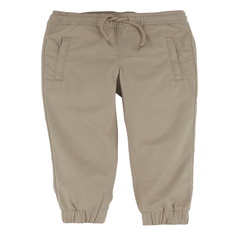 French Toast Boys 4-7 Twill Solid Drawstring Joggers