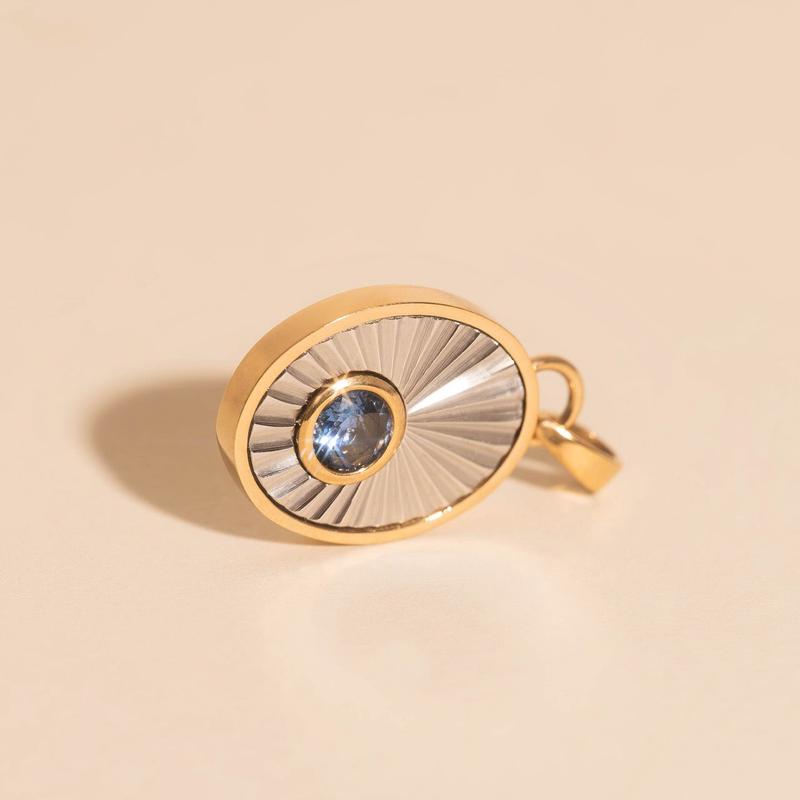 September Birthstone Necklace Charm