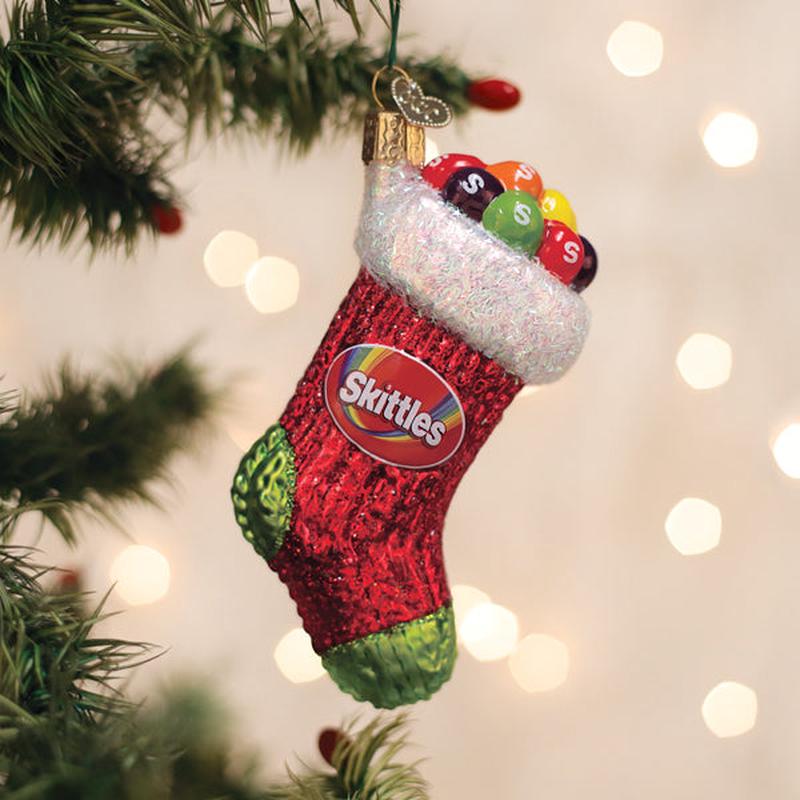 Skittles Stocking Ornament