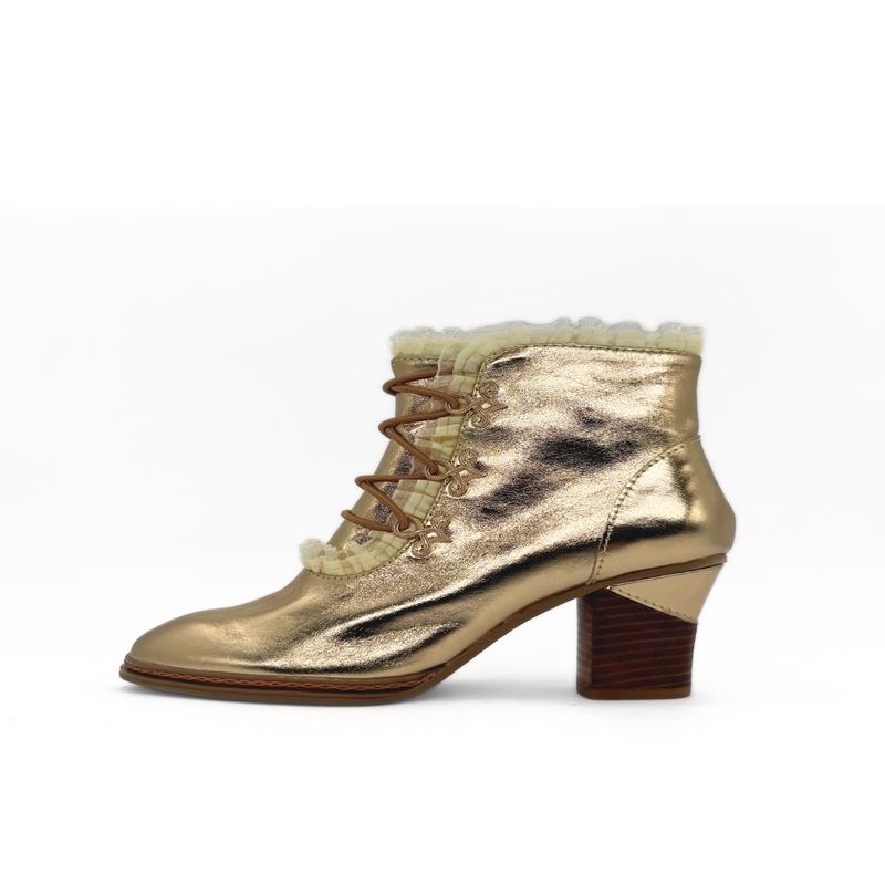 Galleria Metallic Victorian Booties