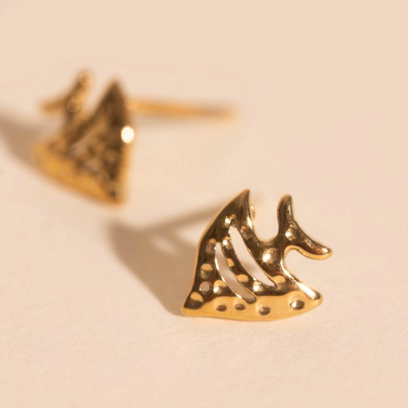 Angel Fish Stud Earrings
