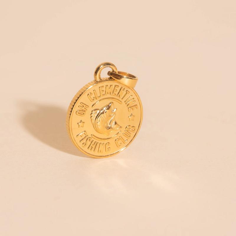 Fishing Club Necklace Charm