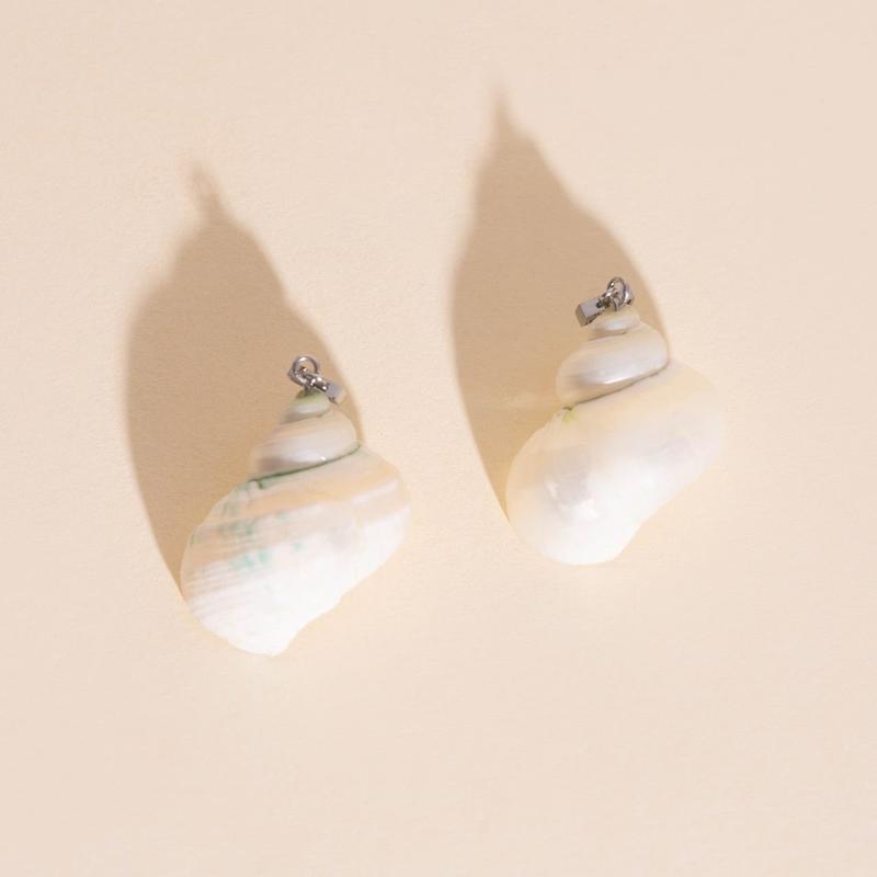 Jumbo Shell Super Chunky Huggie Hoop Charms