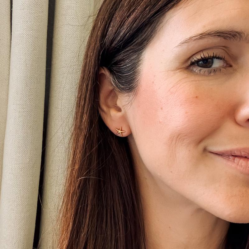 Mini Starfish Stud Earrings