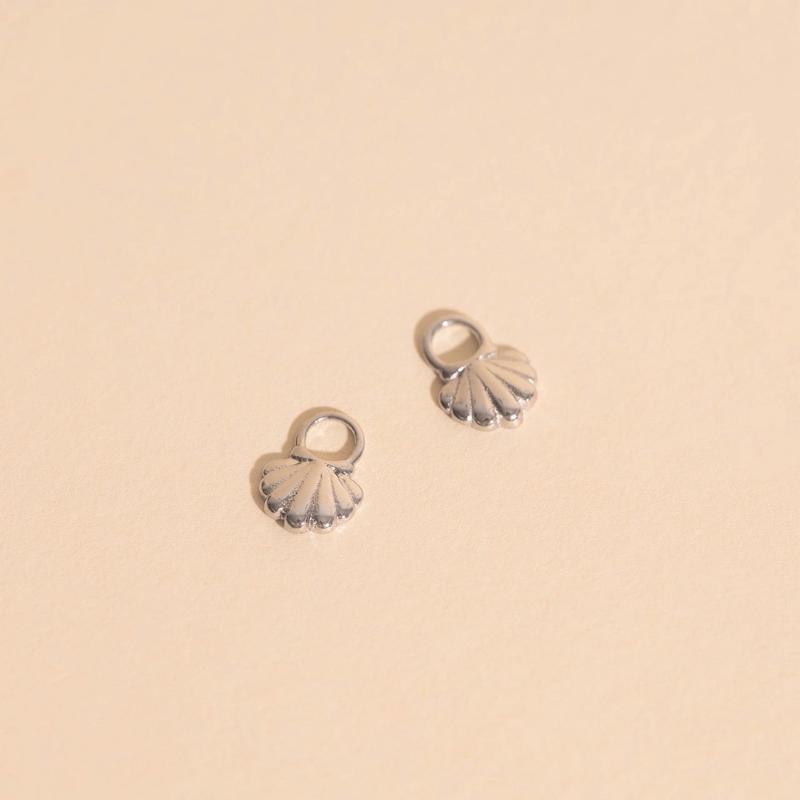 Seashell Huggie Hoop Charms