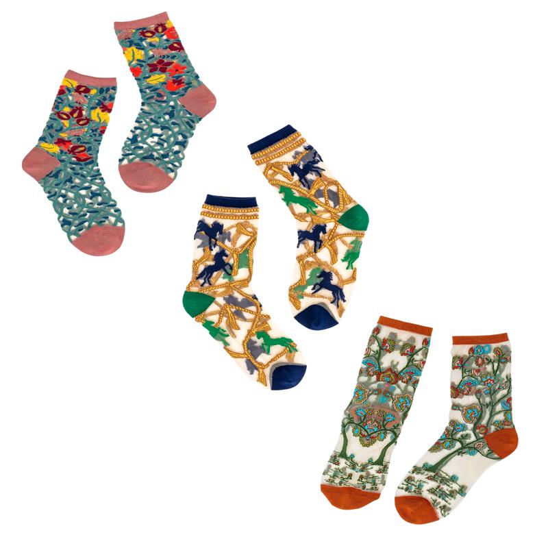 Sheer Socks Bundle 3  Nature Lovers