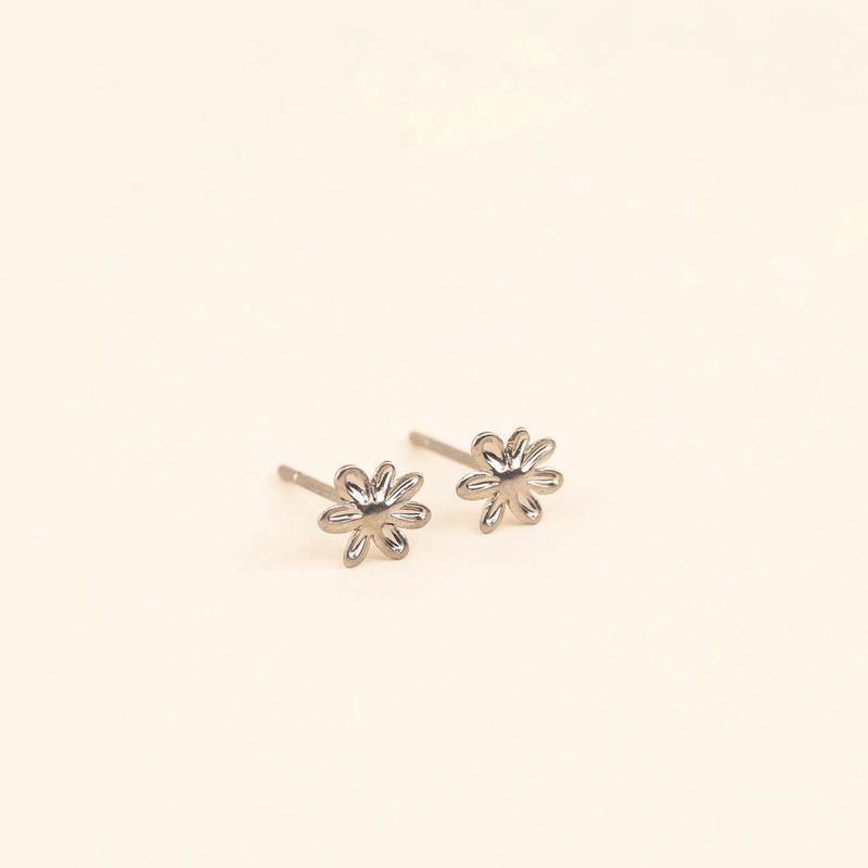 Mini Basic Flower Stud Earrings