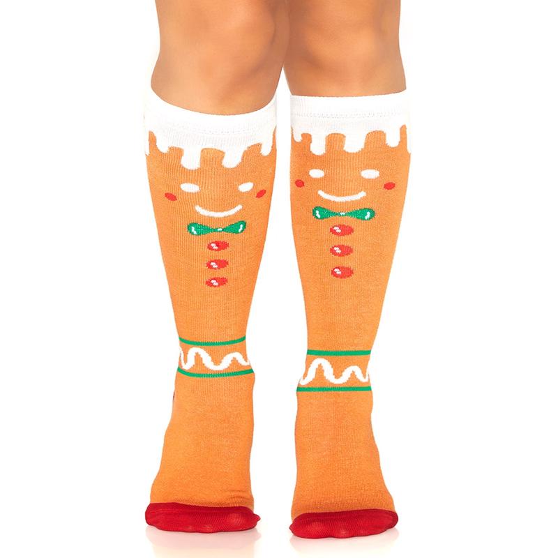 Sonia Gingerbread Man Socks
