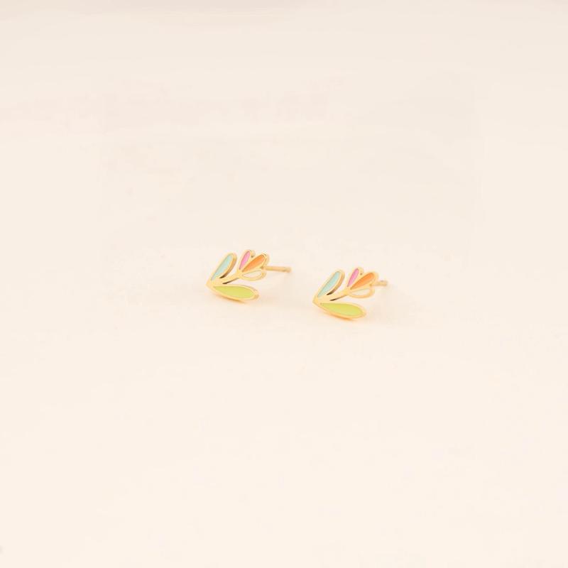 Tulip Flower Stud Earrings