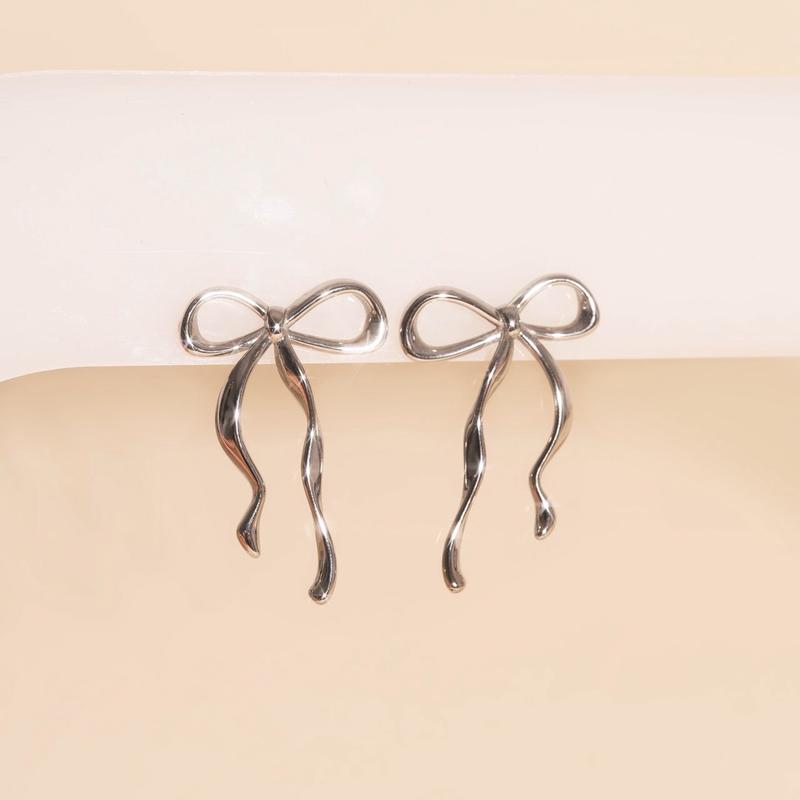 Jumbo Bow Stud Earrings