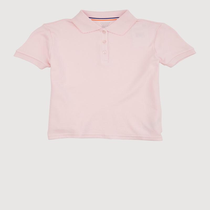 French Toast Girls 7-16 Short Sleeves Picot Collar Polo Shirt