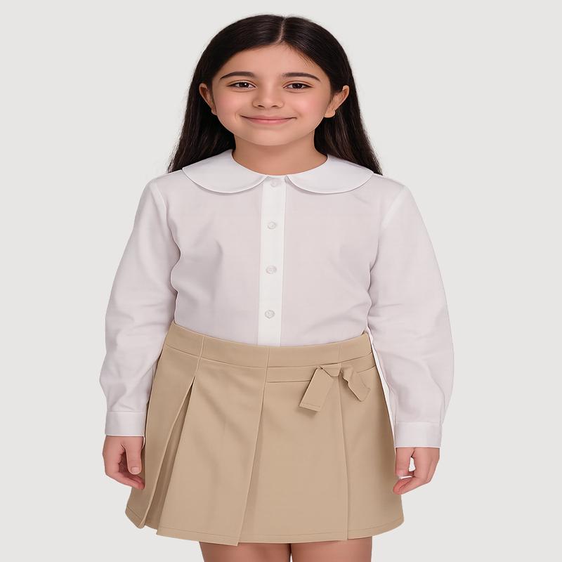 Girls 7-14 Pleated Uniform Scooter Skirt