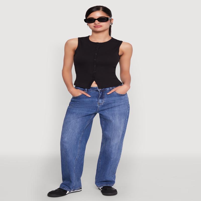 Almost Famous Rib Knit Sweater Vest