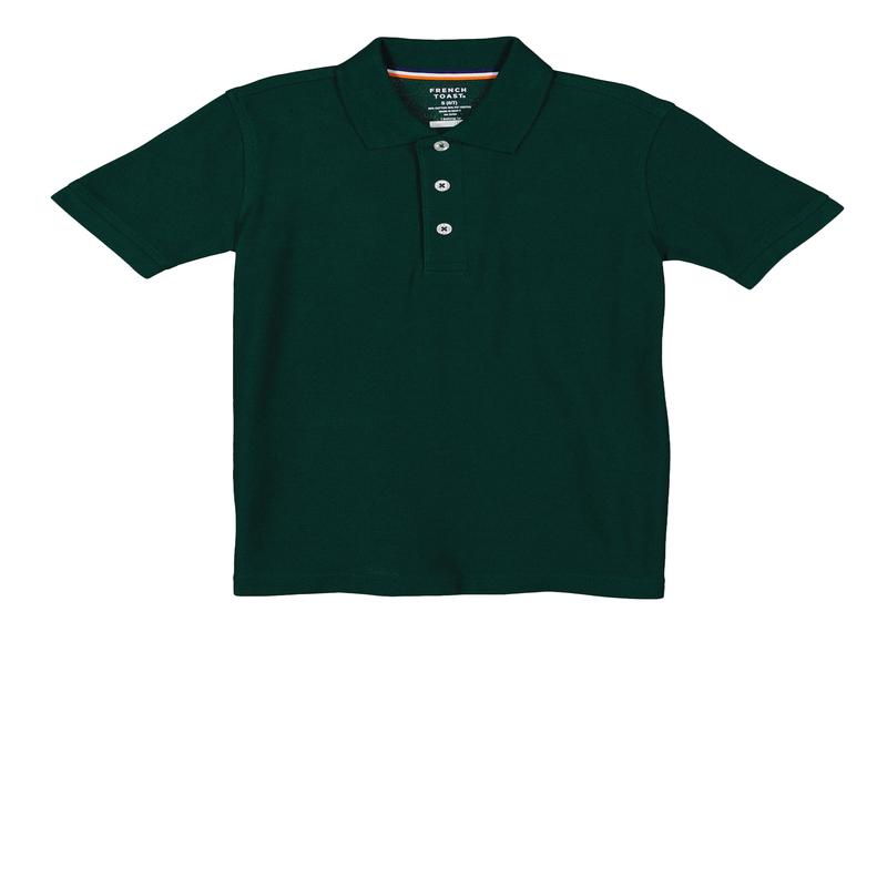 French Toast Boys 4-7 Pique 3 Button Polo Shirt