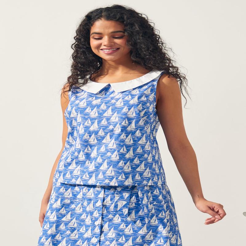 The Class Act Collar Top