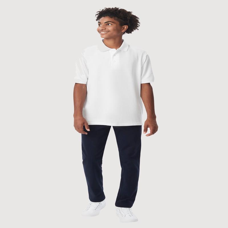 French Toast Boys 4-7 Solid Short Sleeve Pique Polo Shirt