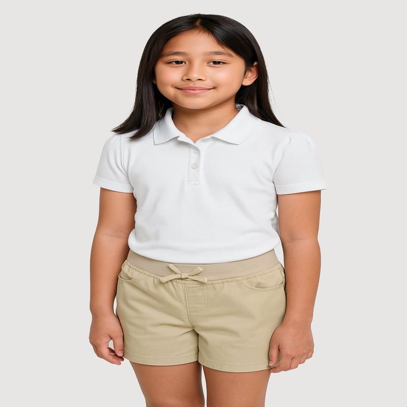 French Toast Girls 7-14 Stretch Khaki Shorts