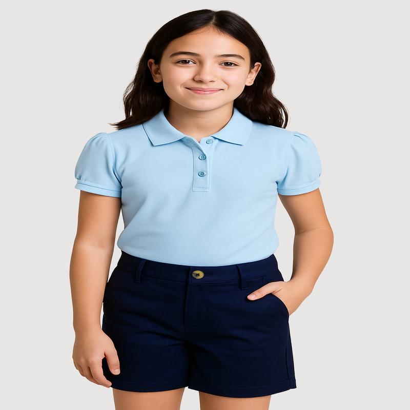French Toast Girls 7-14 Solid Adjustable Waist Shorts