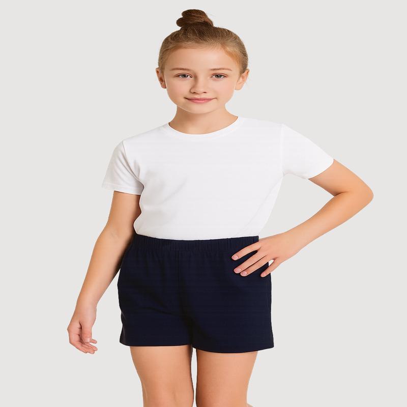 Girls 7-16 Mid Rise Stretchy Short