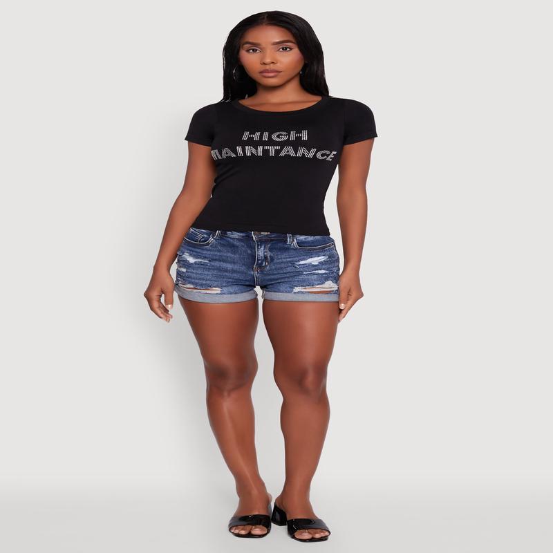 Graphic Print Crew Neck T-Shirt