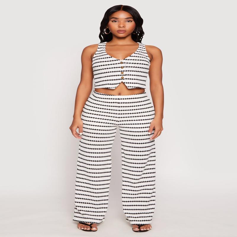 Madden Girl Crochet Wide Leg Pants